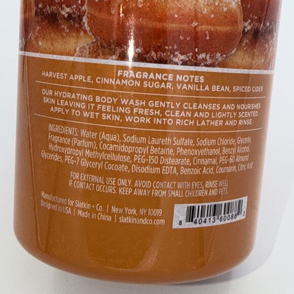 HomeWorx by Slatkin + Co. 34oz Body Wash Hot Cider Donut Essential Oils Fall - Picture 4 of 5